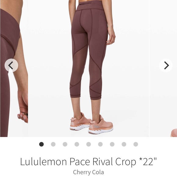 Lululemon Pace Rival Crop *22" - Picture 2 of 9